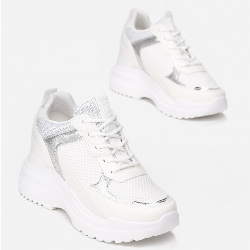 Vies Sympton pariteit Sneakersy na koturnie Ideal białe | sklep SOLUEL