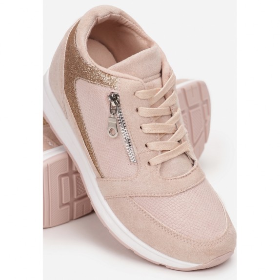 Sneakersy na koturnie Becca różowe
