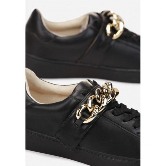 Sneakersy z łańcuchem Arely czarne