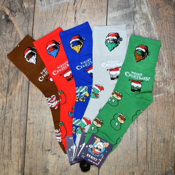 Męskie skarpety świąteczne Jingle 4 par