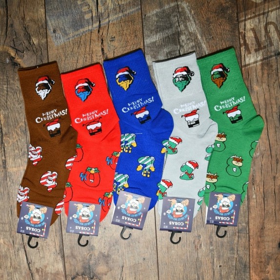 Męskie skarpety świąteczne Jingle 4 par