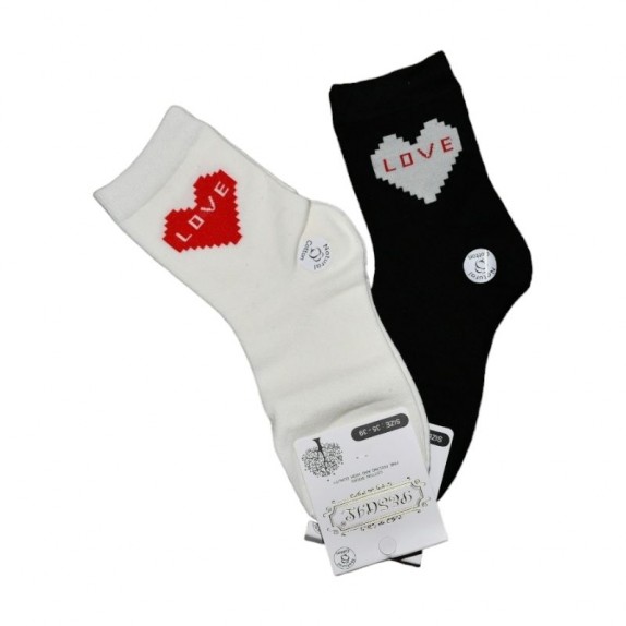Damskie skarpety Love mix 2 2 pary