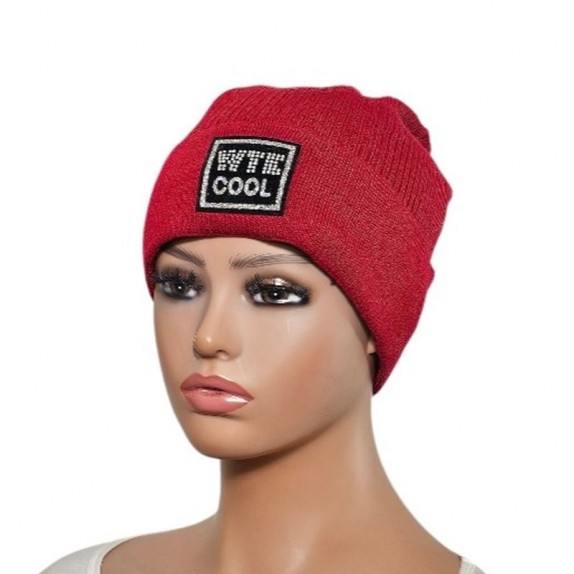 Ciepła czapka zimowa Cool czerwona