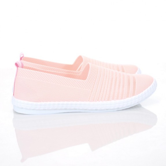 Tenisówki slip on siateczka sportowe Lucy różowe