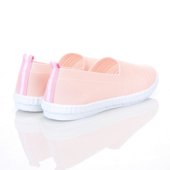 Tenisówki slip on siateczka sportowe Lucy różowe