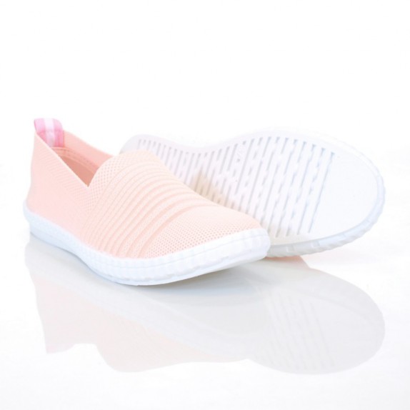 Tenisówki slip on siateczka sportowe Lucy różowe