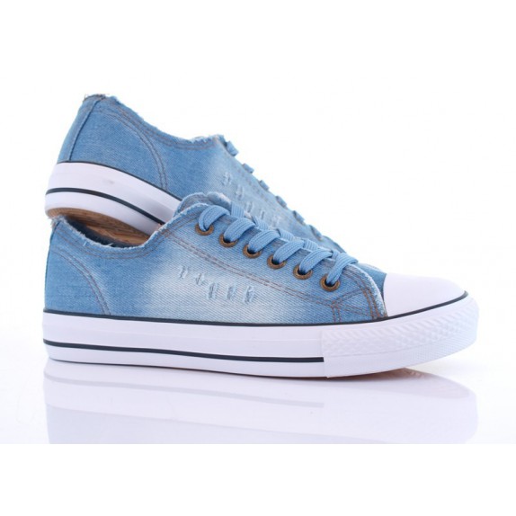 Tenisówki trampki classic jeans Bess niebieskie