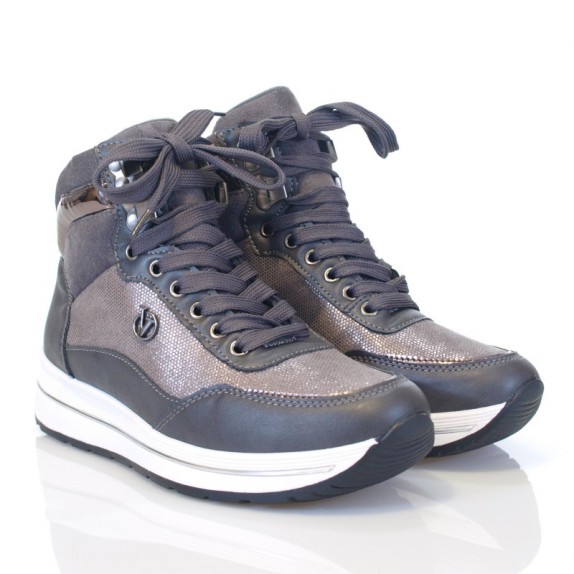 Sneakersy błyszczące Voila szare
