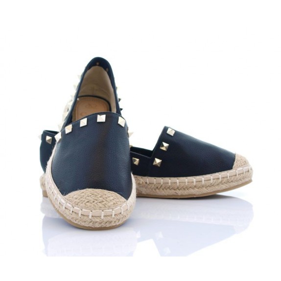 Espadryle z ćwiekami Patricia czarne