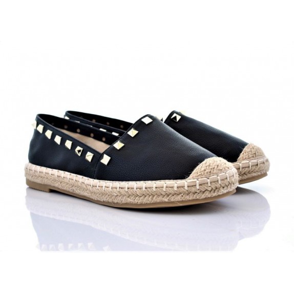 Espadryle z ćwiekami Patricia czarne