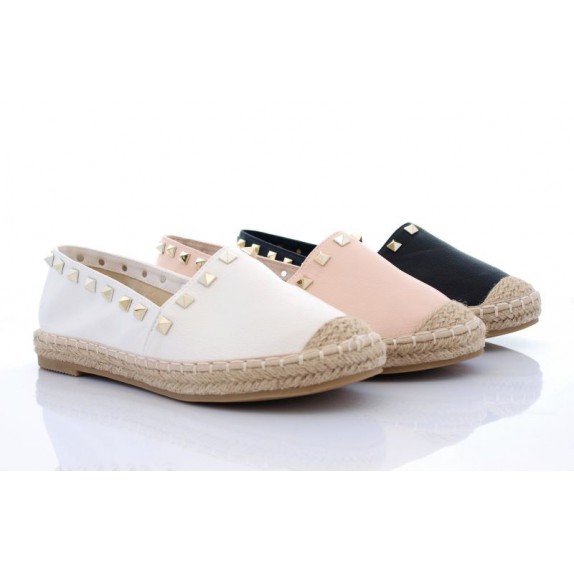 Espadryle z ćwiekami Patricia czarne